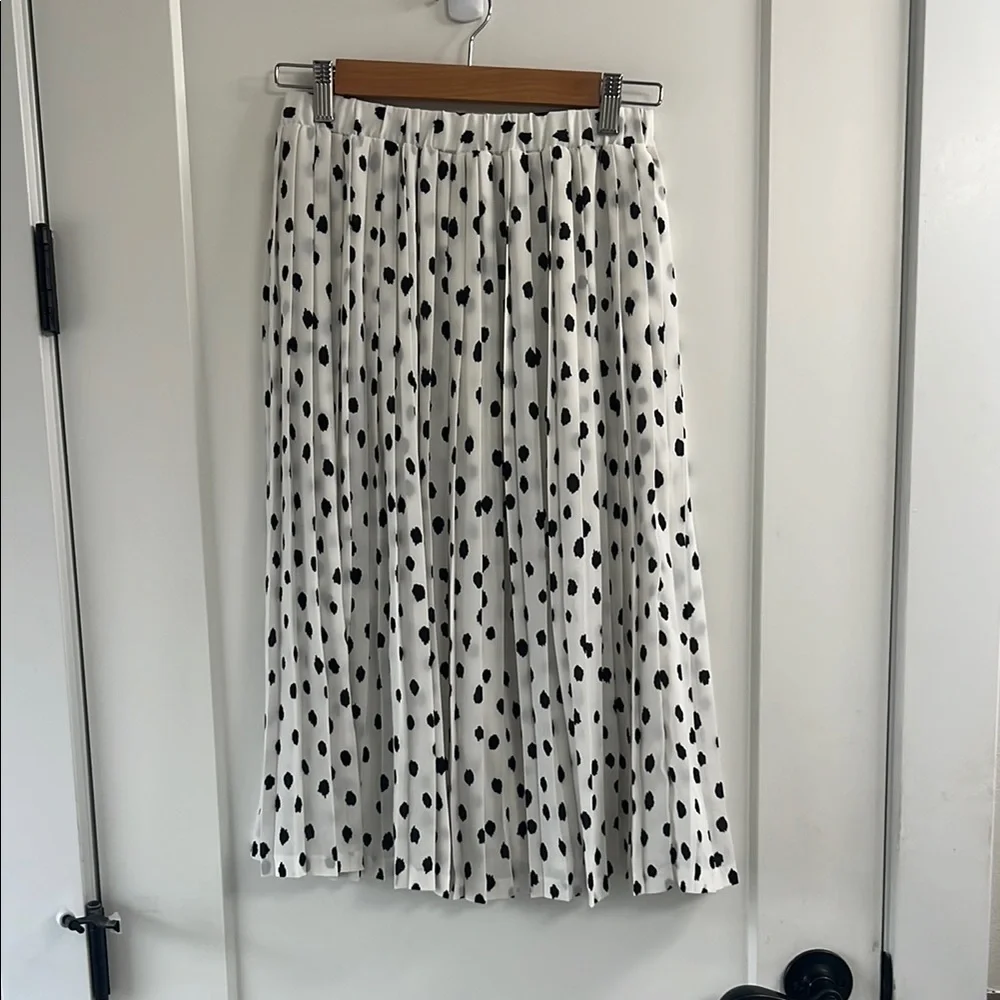 Banana Republic Dot Pleated Skirt - Picture 1 of 2